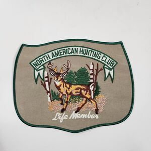Vintage North American Hunting Club Iron On  Life Member Hunting Club Patch